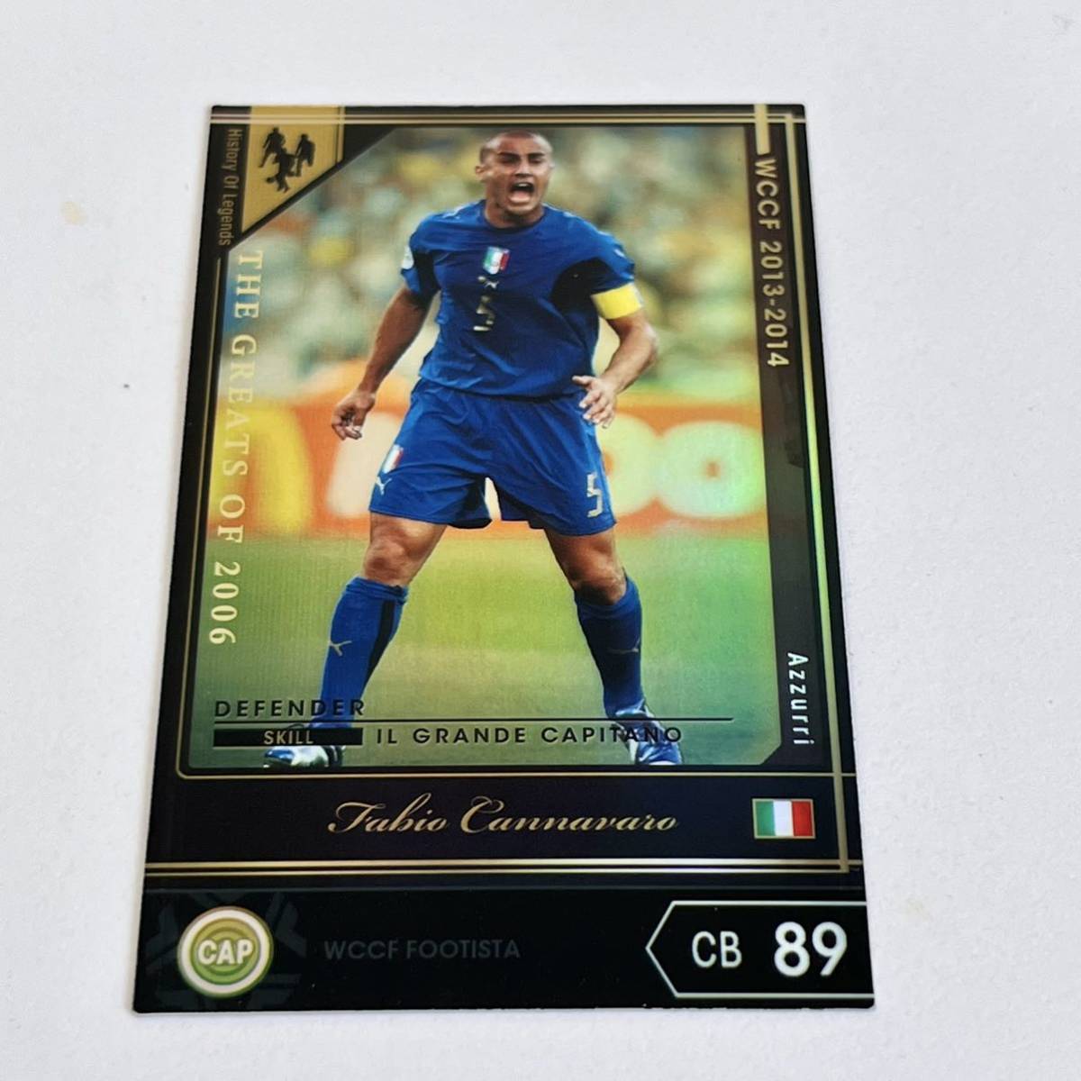 ♪♪WCCF 13-14 HOLE ファビオ・カンナバーロ 変換済み Fabio Cannavaro Azzurri ♪三点落札で普通郵便送料無料♪_画像1