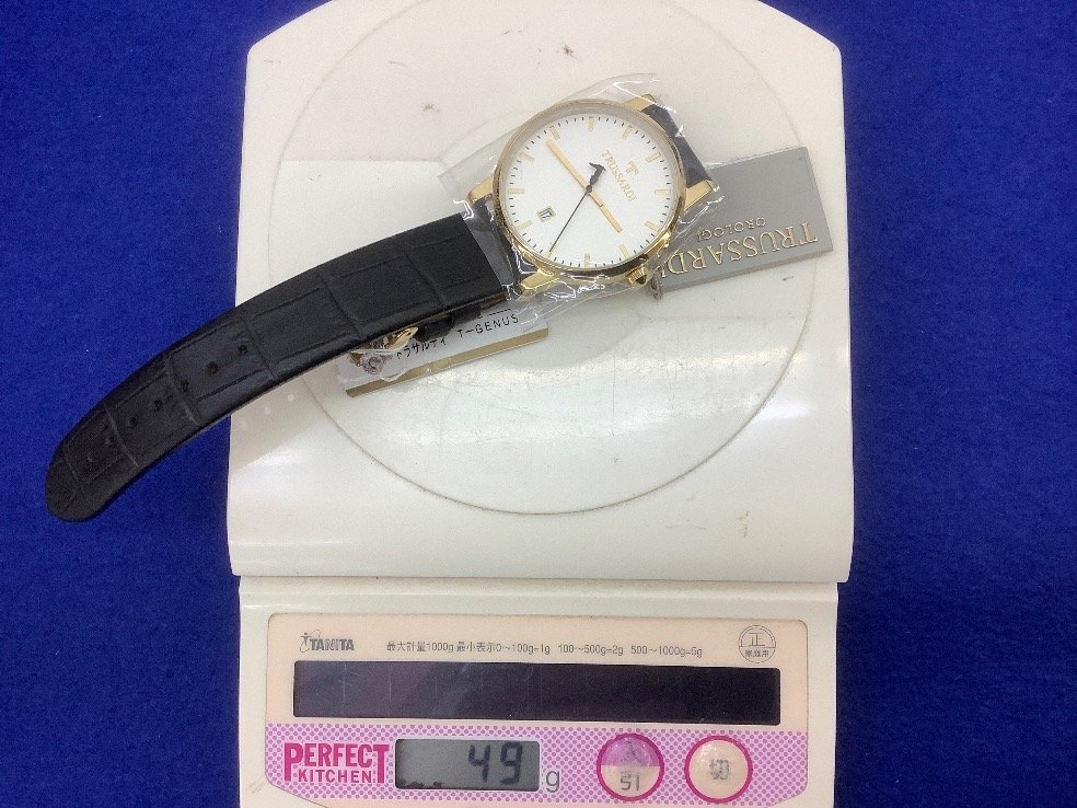 トラサルディ 腕時計/クォーツ式 T-GENUS 重量約49g 未使用品 ACB_画像5