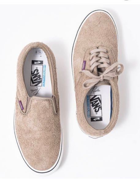 新品正規 Needles ニードルス Vans バンズ コラボ Era Slip-On エラ スリッポン スエード スニーカー 27㎝ TAUPE トープ メンズ ニードルズ