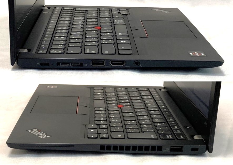 美品 薄型 ノートパソコン Lenovo ThinkPad A285 Win11 Pro 64bit Ryzen5 Pro 2500 新品SSD M.2タイプ256GB Officeインストール済