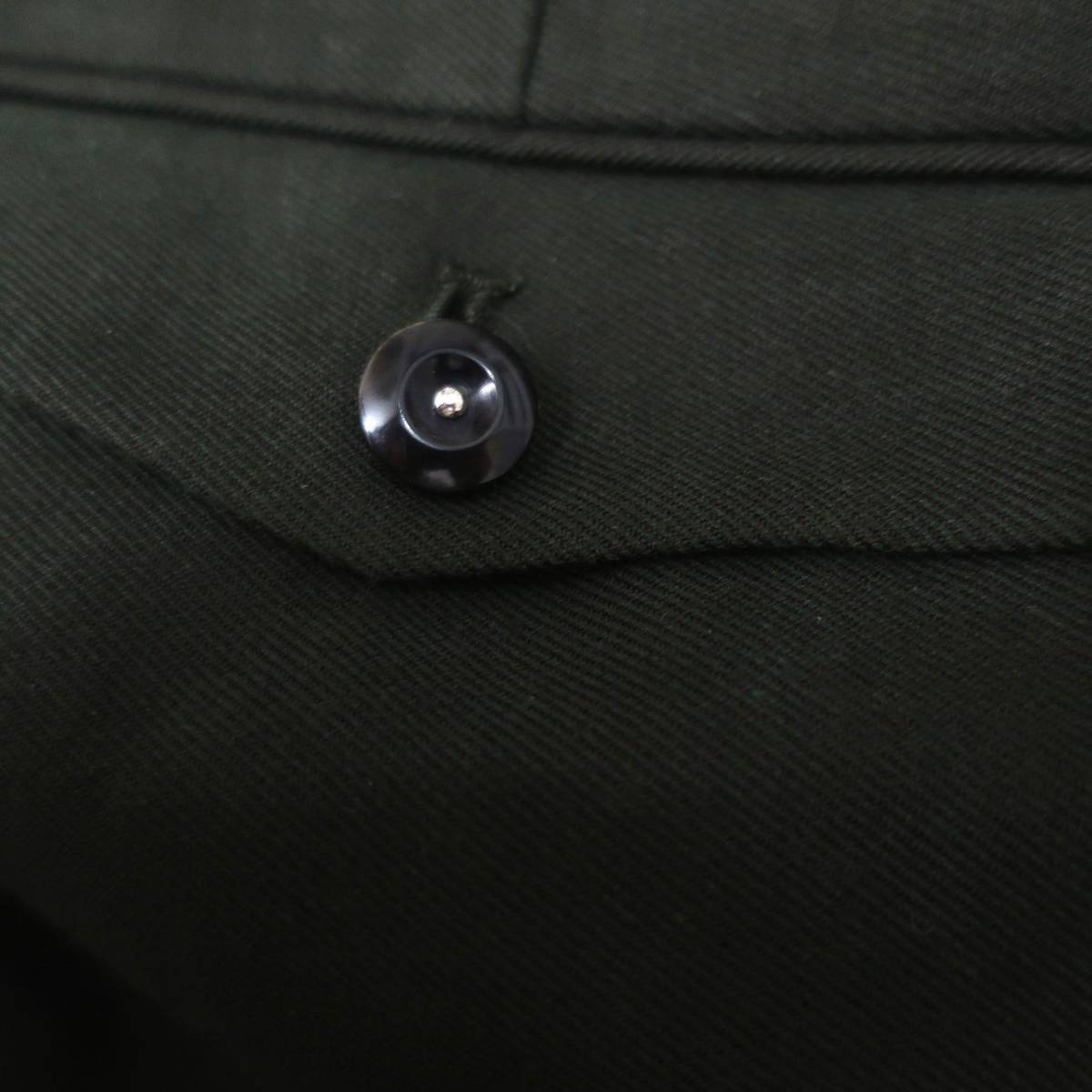  new goods INCOTEX INCOTEX wool . top class chinos slacks tapered pants slim pants deep green dark olive 46 M size 