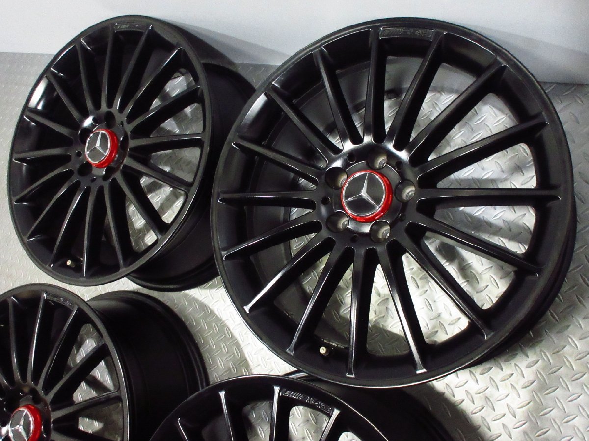 希少モデル ベンツ W176 Aクラス A45 AMG エディション1 純正 19インチ 8J+48 PCD112-5穴 赤サラウンドキャップ C117 CLA45 W246 Bクラス_画像2