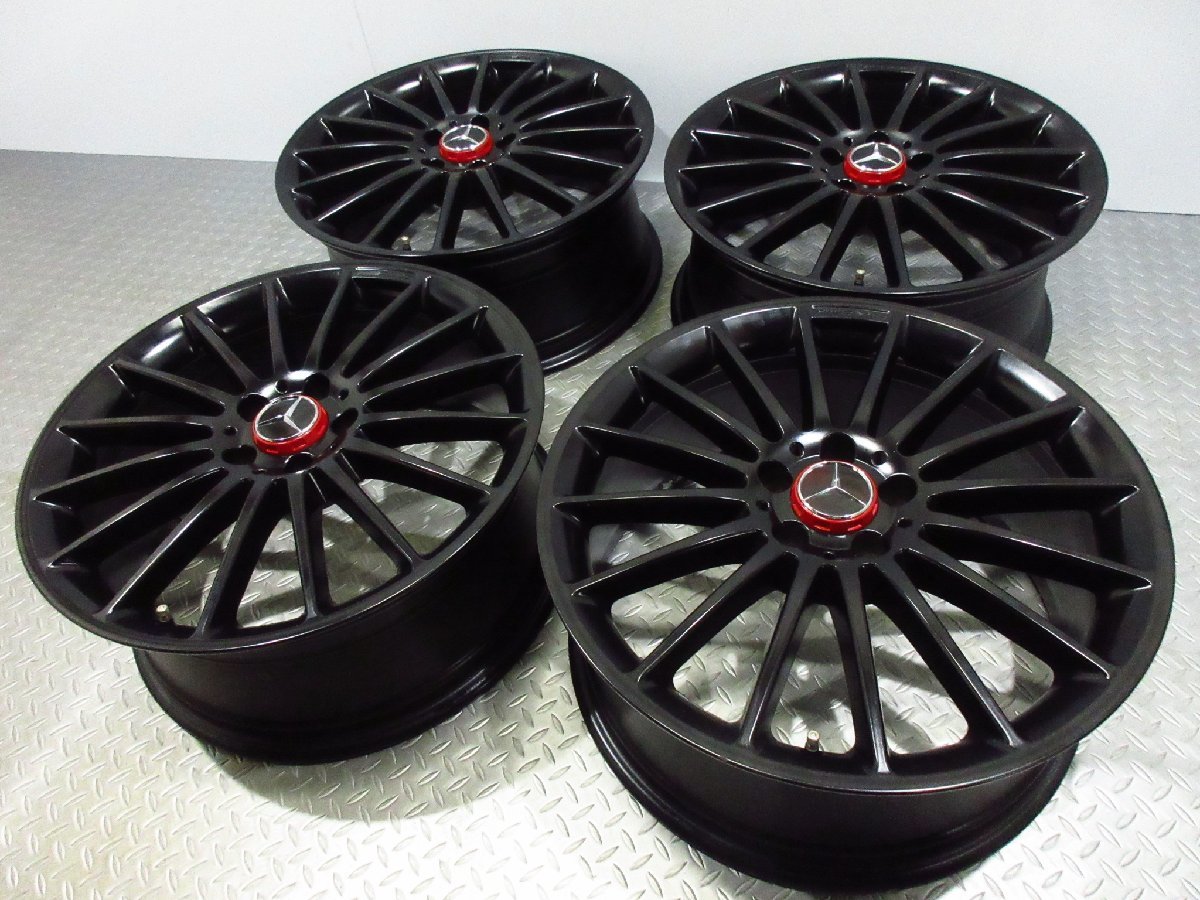 希少モデル ベンツ W176 Aクラス A45 AMG エディション1 純正 19インチ 8J+48 PCD112-5穴 赤サラウンドキャップ C117 CLA45 W246 Bクラス_画像3
