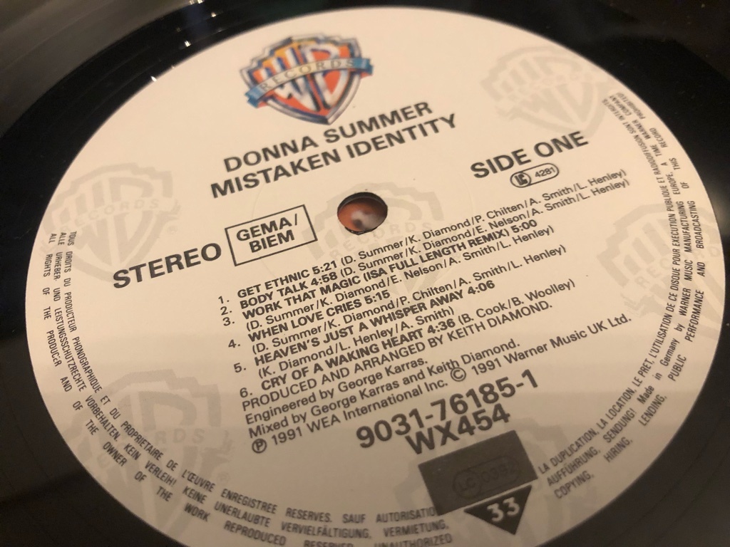 LP★Donna Summer / Mistaken Identity / R&B / シンセ・ポップ！の画像5