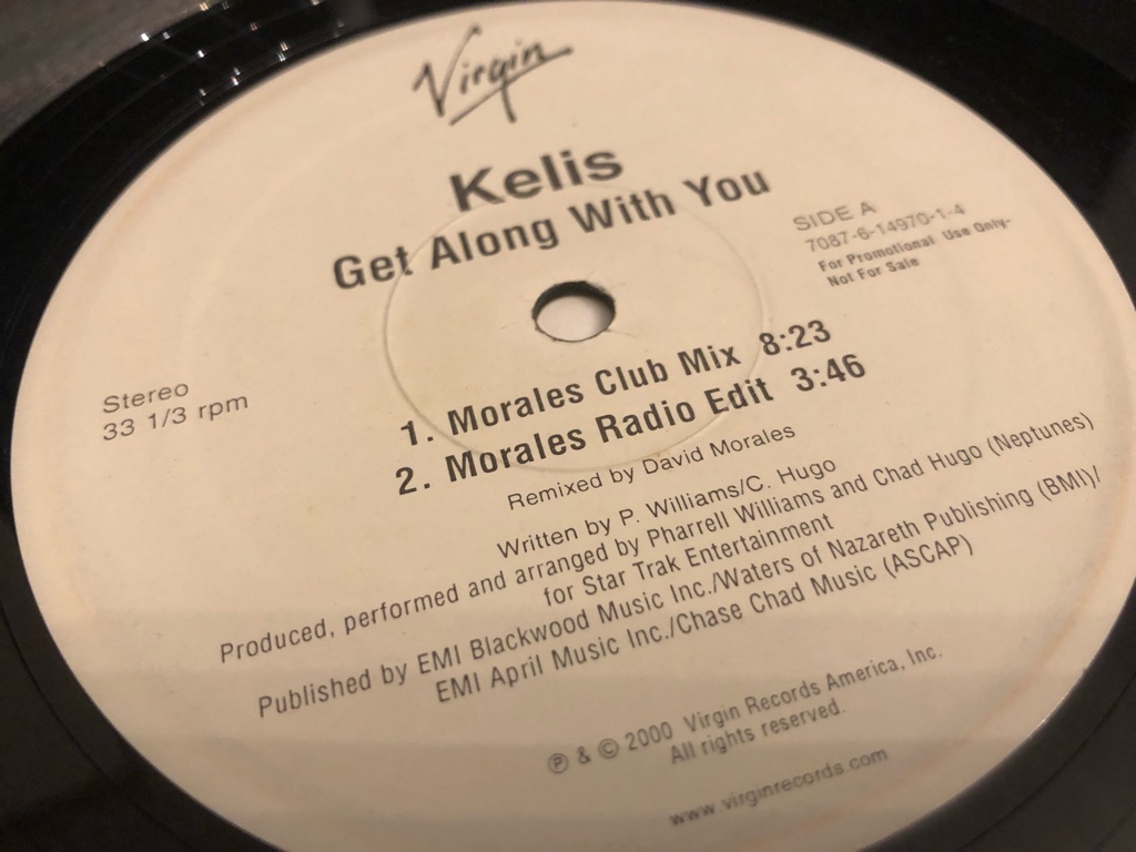 12”★Kelis / Get Along With You / David Morales / ヴォーカル・ハウス・ミックス！の画像2