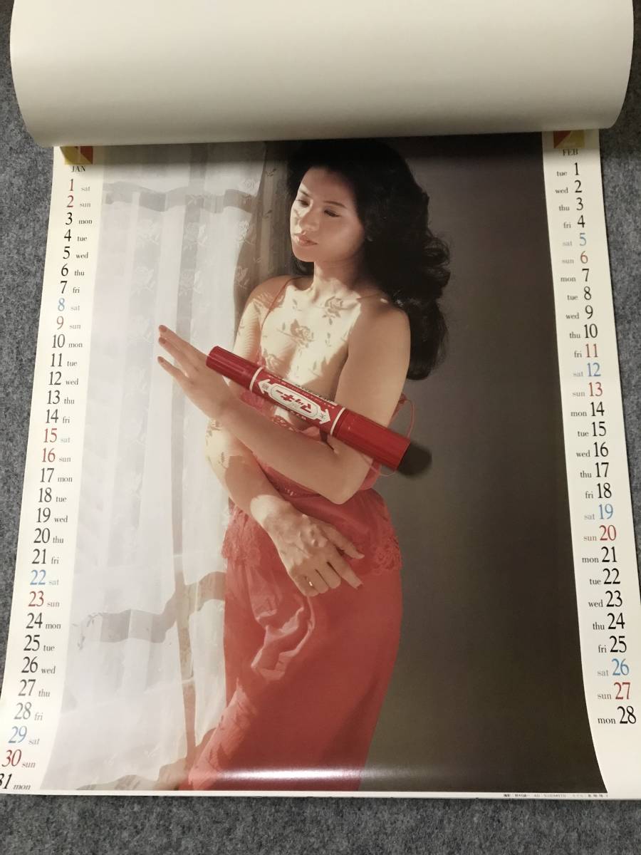  Showa Retro. календарь *... один фотосъемка [ новый товар не использовался ]1983 год * Showa 58 год * лето ...*