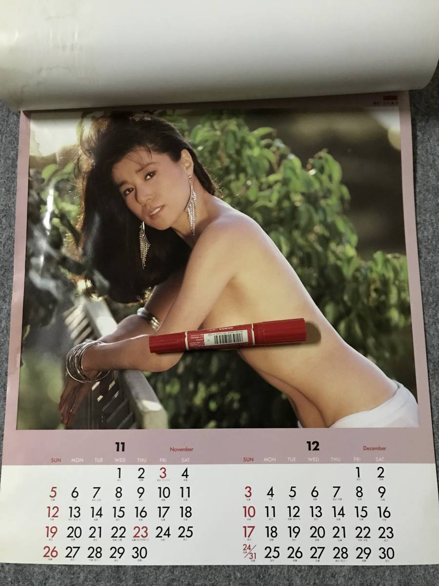  Showa Retro. календарь *. дерево .. фотосъемка [ не использовался ]1989 год * Showa 64 год * эпоха Heisei изначальный год * Komatsu ...