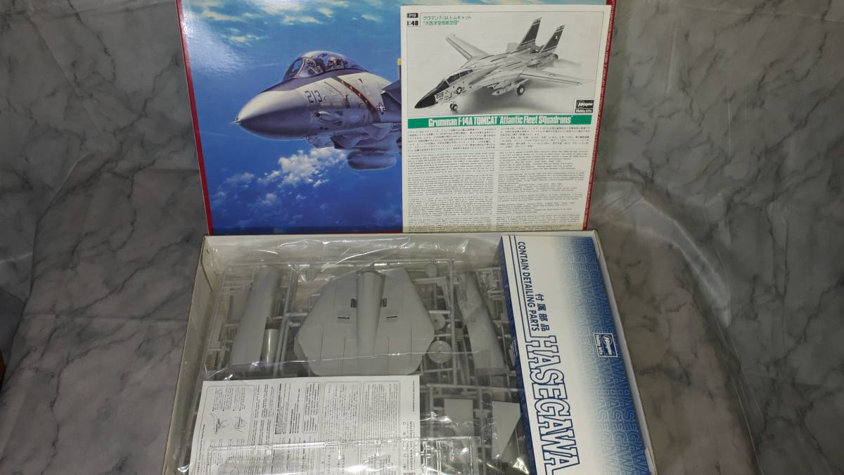 ハセガワ・1：48・グラマンF-14Aトムキャット・大西洋空母航空団・未組立_画像4