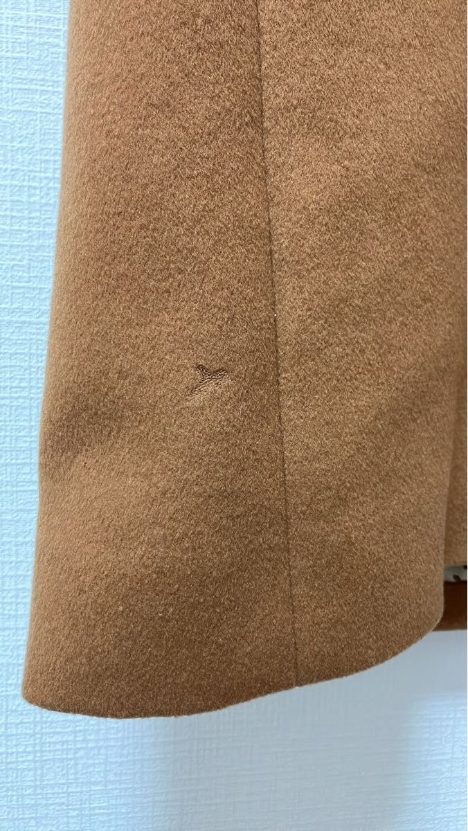 カシミア100% 柄コート チェスターコート ロングコート レトロ ビンテージ