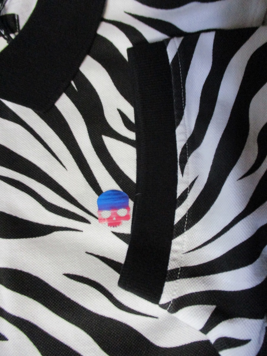 【再値下】ハイドロゲン・ゴルフ★ZEBRA PRINTED POLO★ポロシャツ★未使用★M★正規代理店★送料無料_画像9