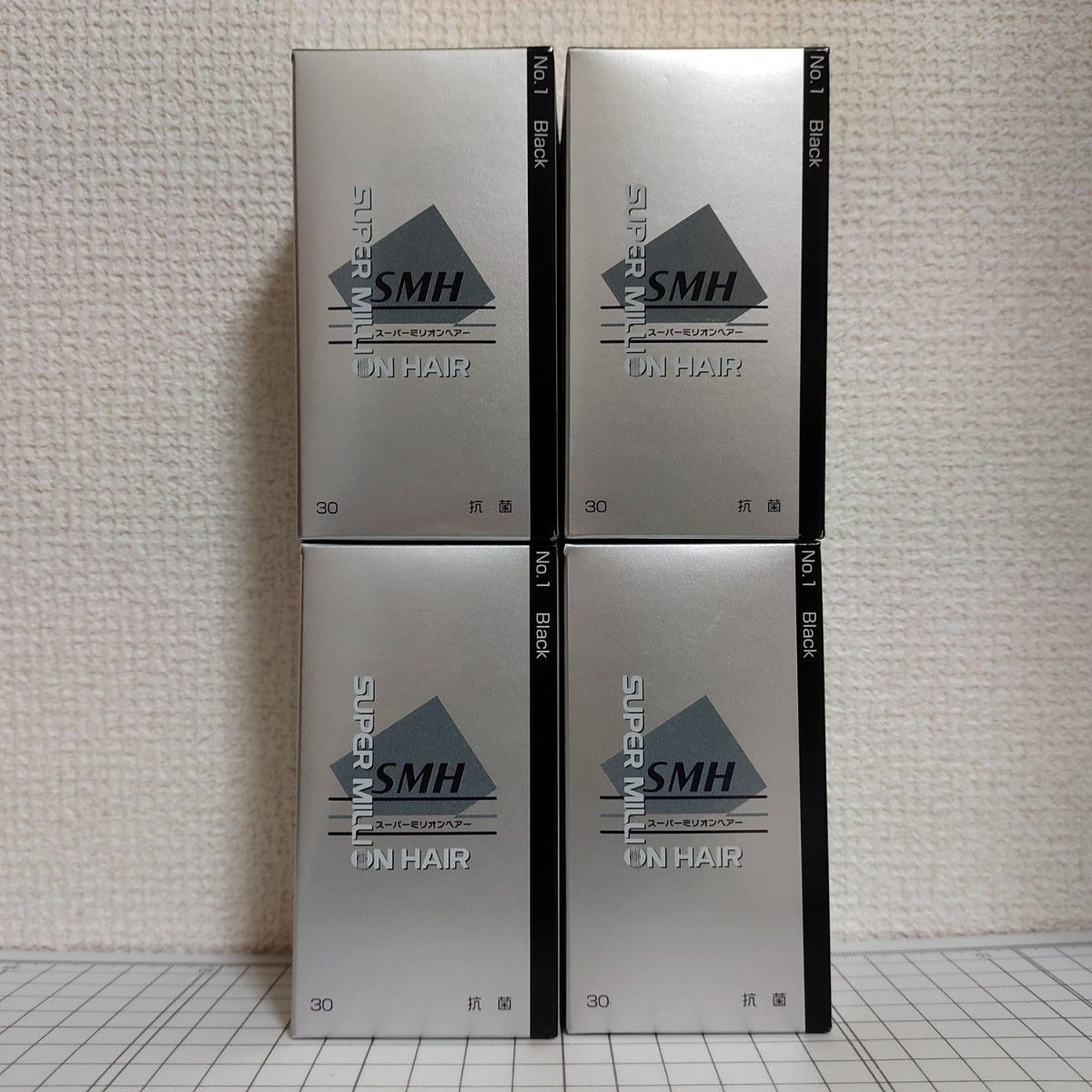 スーパーミリオンヘアー ブラック 30g 4箱 新品・未開封 メンズ