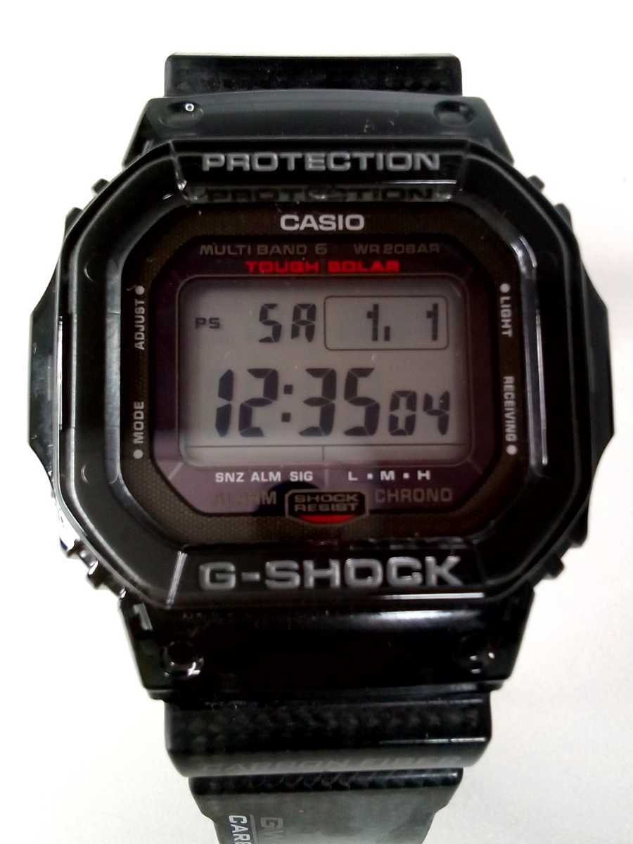 D216-60◆ CASIO カシオ　G-SHOCK ジーショック　タフソーラー ブラック　GW-S5600　デジタル　腕時計　(稼働品)_画像1