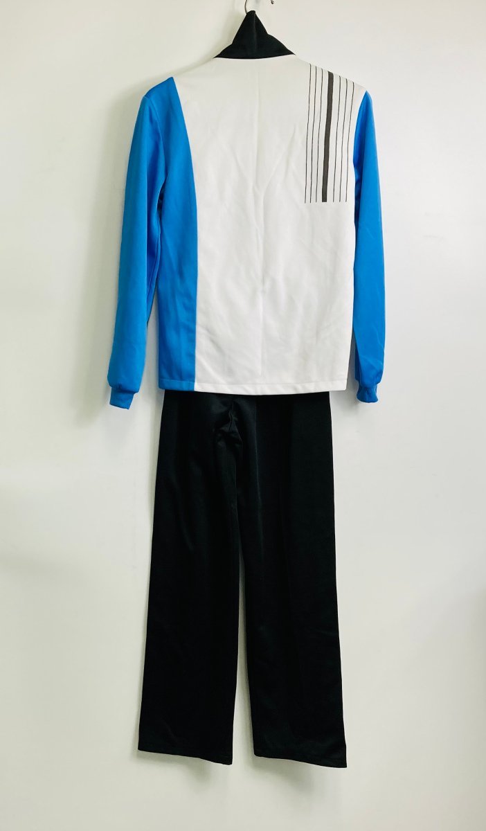 コスプレ衣装 テニスの王子様 氷帝学園風 ジャージ ユニフォーム 長袖 半袖 4点セット 女性XSサイズの画像5