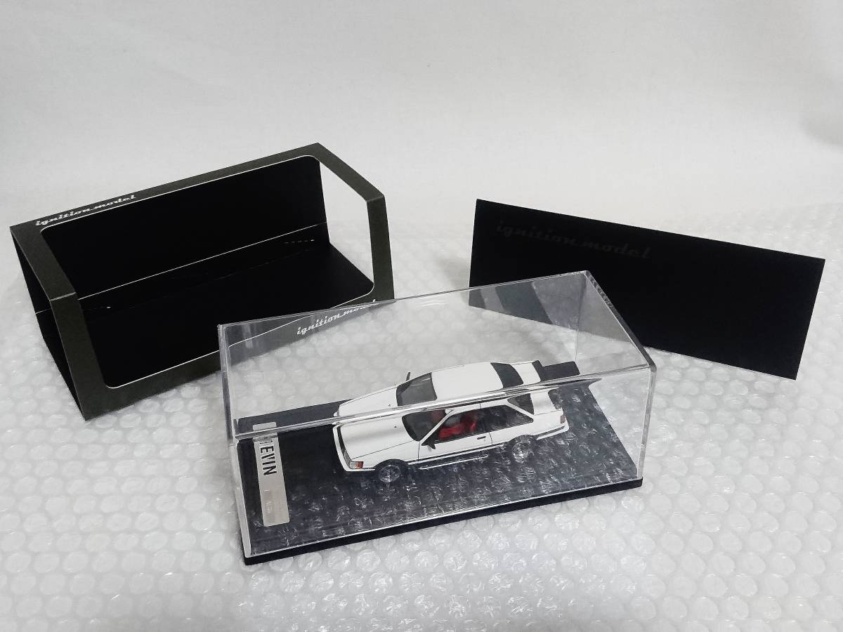 展示品+廃盤品+難あり　TK.company　ignition model　1/43　Toyota　Corolla　Levin　AE86　2Door GT Apex　White/Black　IG0465　レビン_画像1