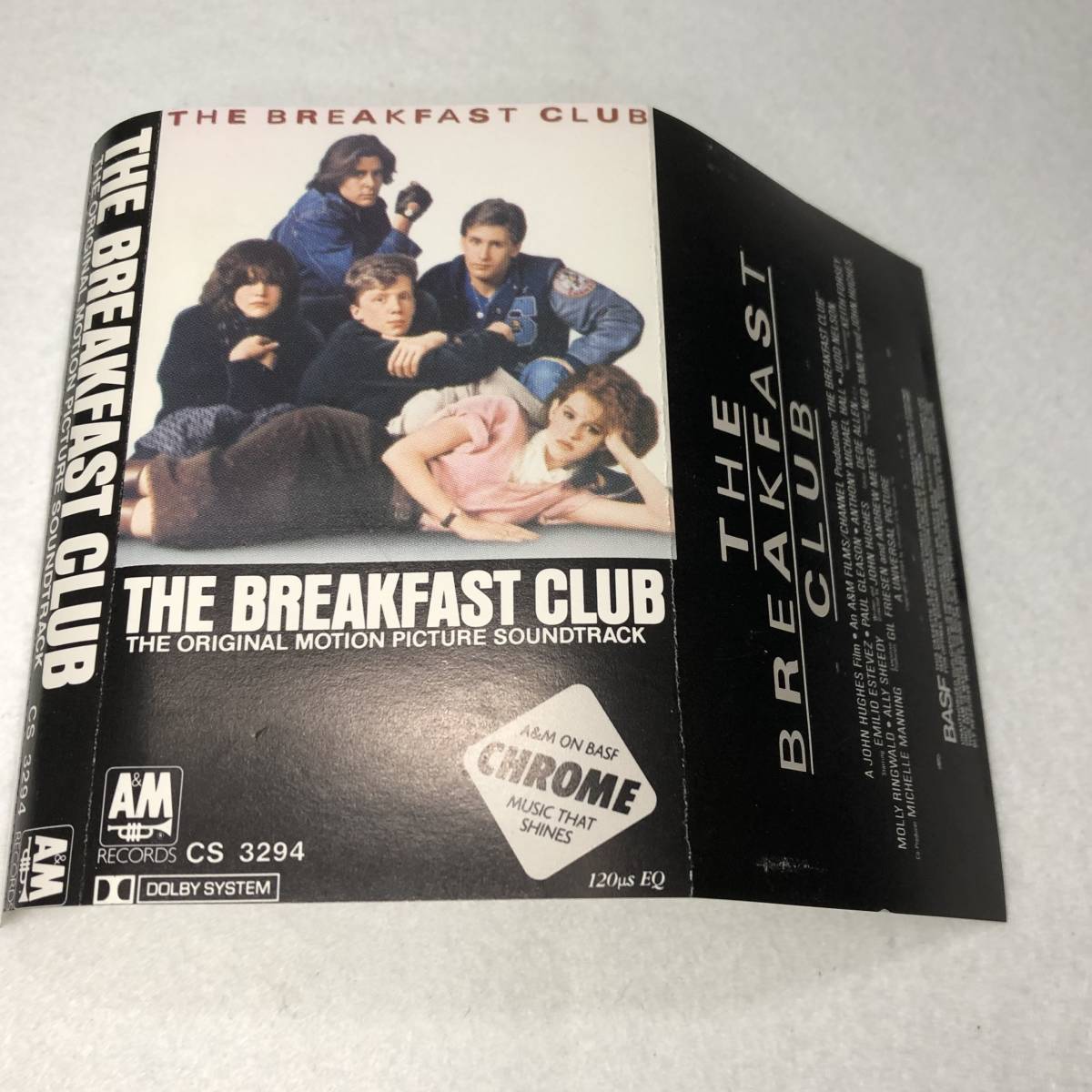 中古カセットThe Breakfast Club ブレックファストクラブ サントラ 映画 サウンドトラック US盤 A&M CS3294 CrO2の画像6