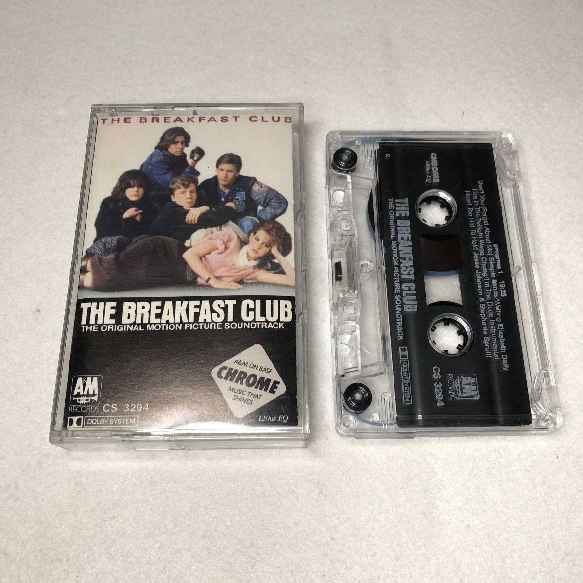 中古カセットThe Breakfast Club ブレックファストクラブ サントラ 映画 サウンドトラック US盤 A&M CS3294 CrO2の画像1