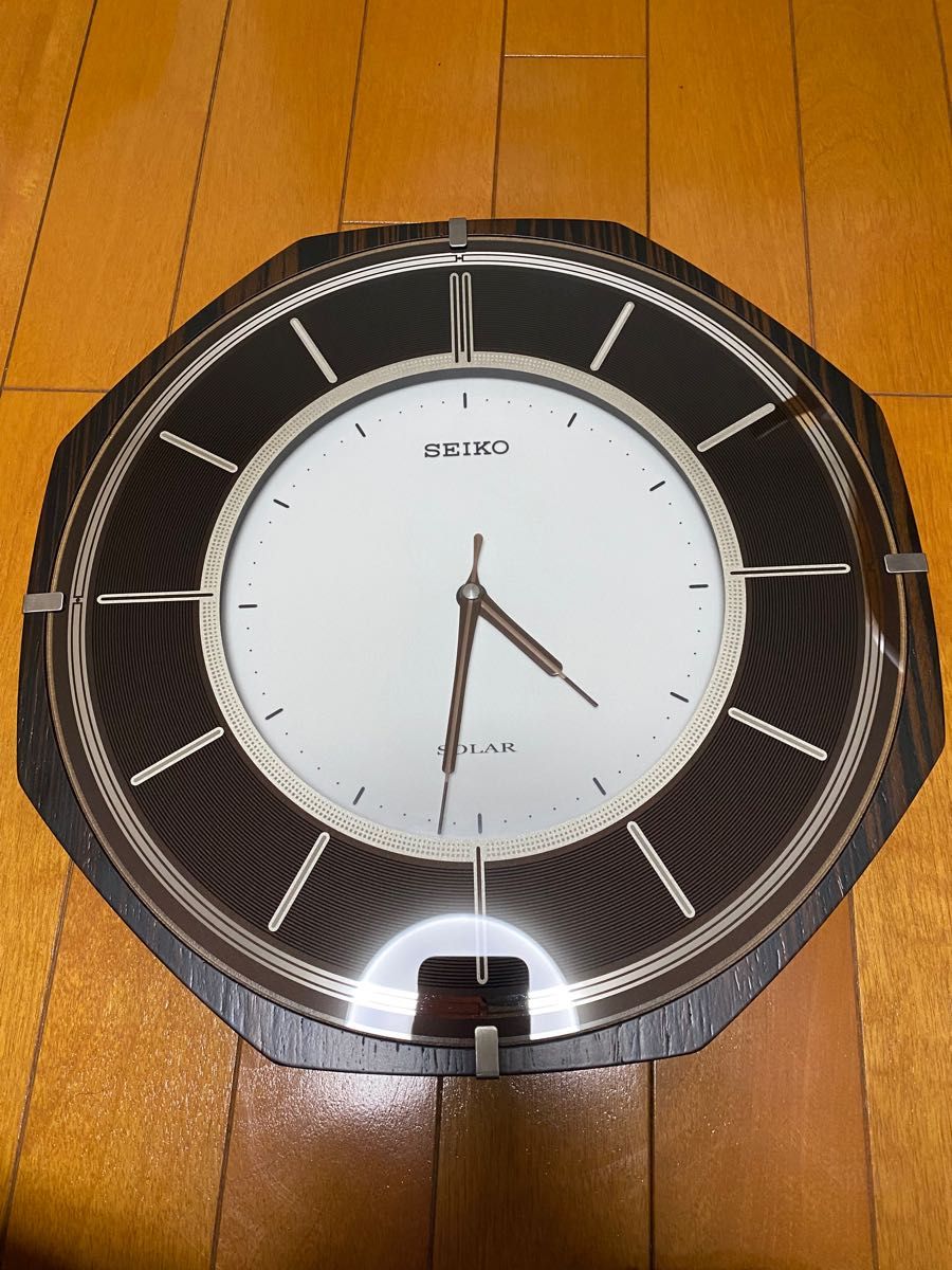 セイコー SEIKO 電波時計 ソーラープラス 掛け時計 SF502B - 掛時計/柱時計