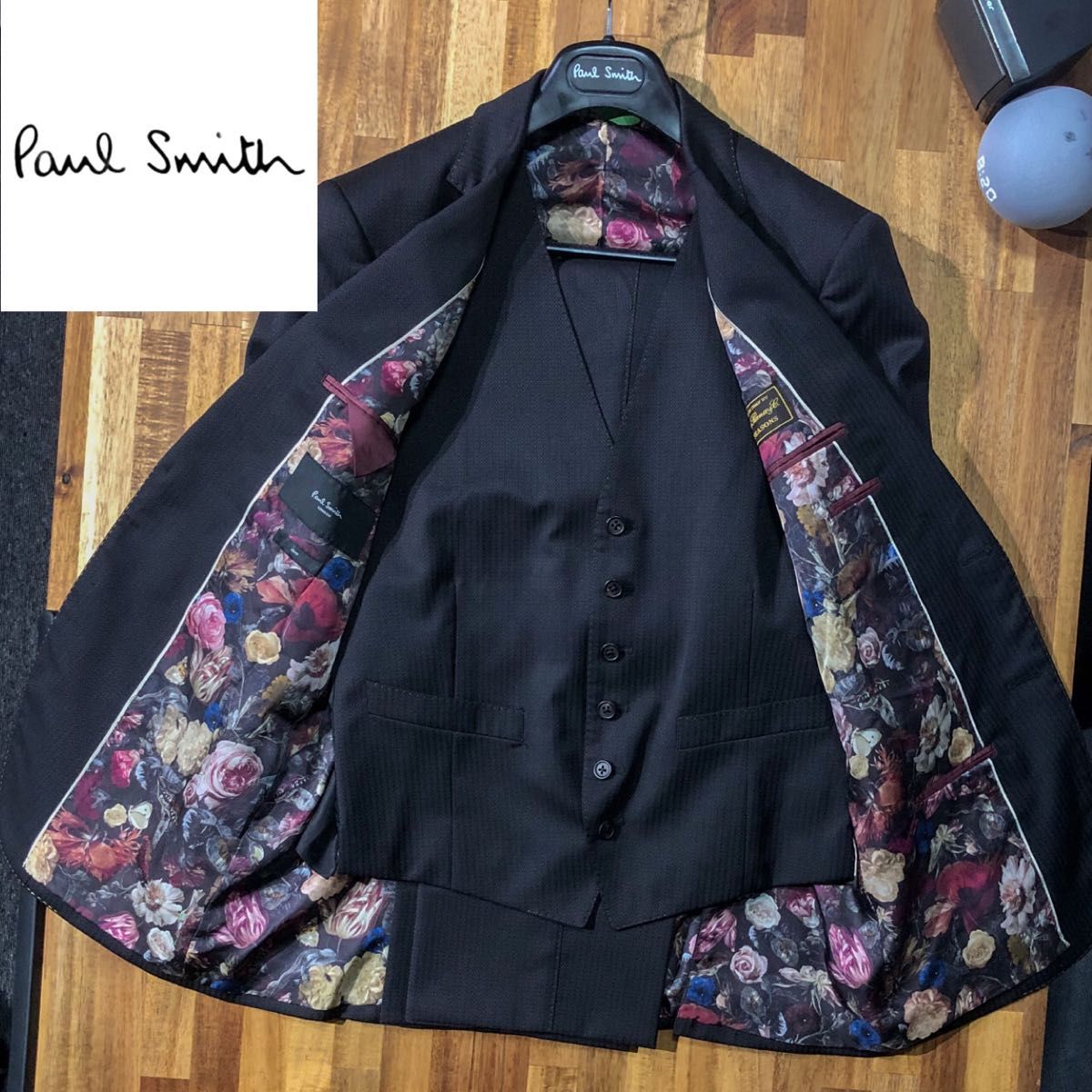 Paul Smith 裏地花柄 3ピース セットアップスーツ www.browhenna.it