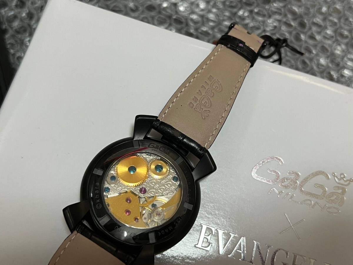 GAGA MILANO x Evangelion limitation design wristwatch watch GaGa Milano Evangelion Unit-01 