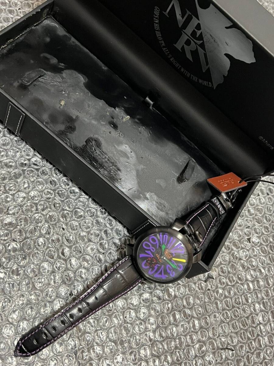 GAGA MILANO x Evangelion limitation design wristwatch watch GaGa Milano Evangelion Unit-01 