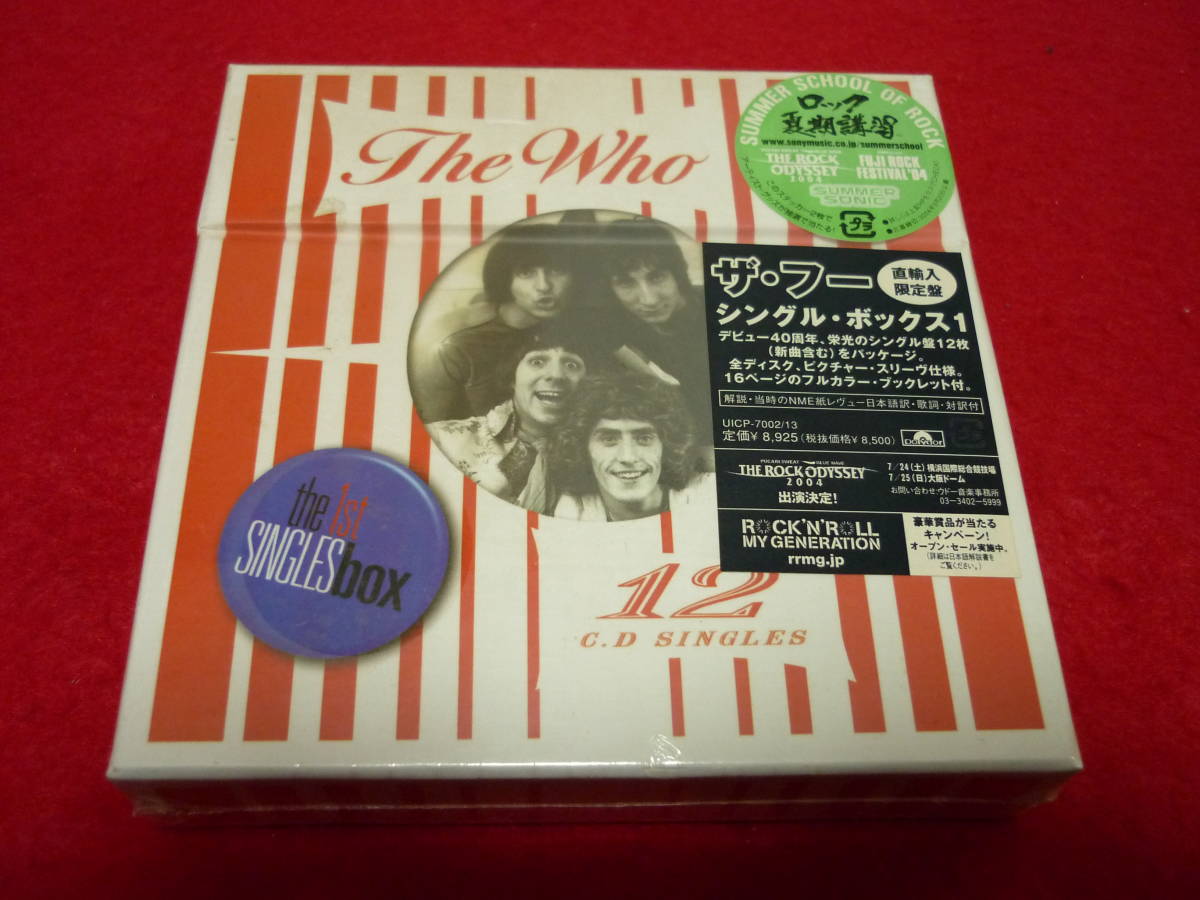 THE WHO/THE 1ST SINGLES BOX★ザ・フー/シングル・ボックス1★2004年輸入盤国内仕様/12CD/全24曲/BOX仕様/未開封_画像1