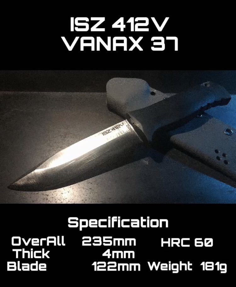 新着 37] VANAX 412V [ISZ ブッシュクラフト カスタムナイフ ソロ