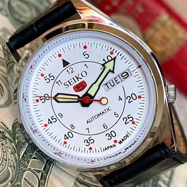 一番の贈り物 セイコー5 SEIKO5 メンズ腕時計 イエロー 自動巻き kids