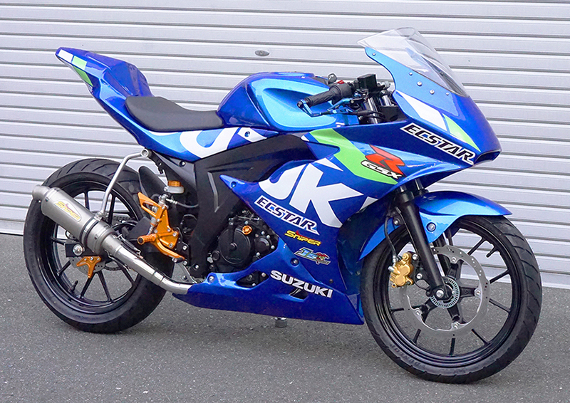 GSX-R125 GSX-S125 (20.2-)　6段階アジャスター 可倒式 クラッチレバー＆ブレーキレバーセット 青 SNIPER スナイパー SP0146BL_画像5