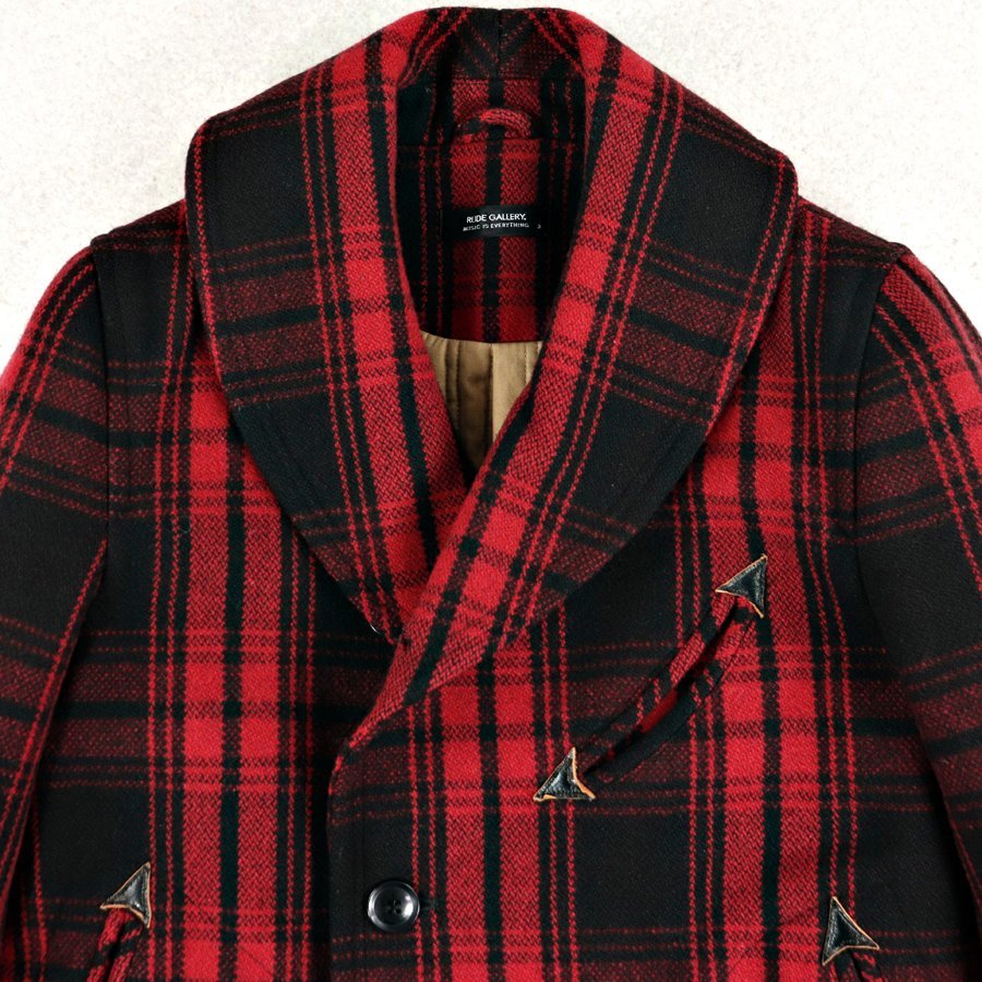 国内外の人気! 美品 ルードギャラリー 15AW 肉厚 メルトン ウール
