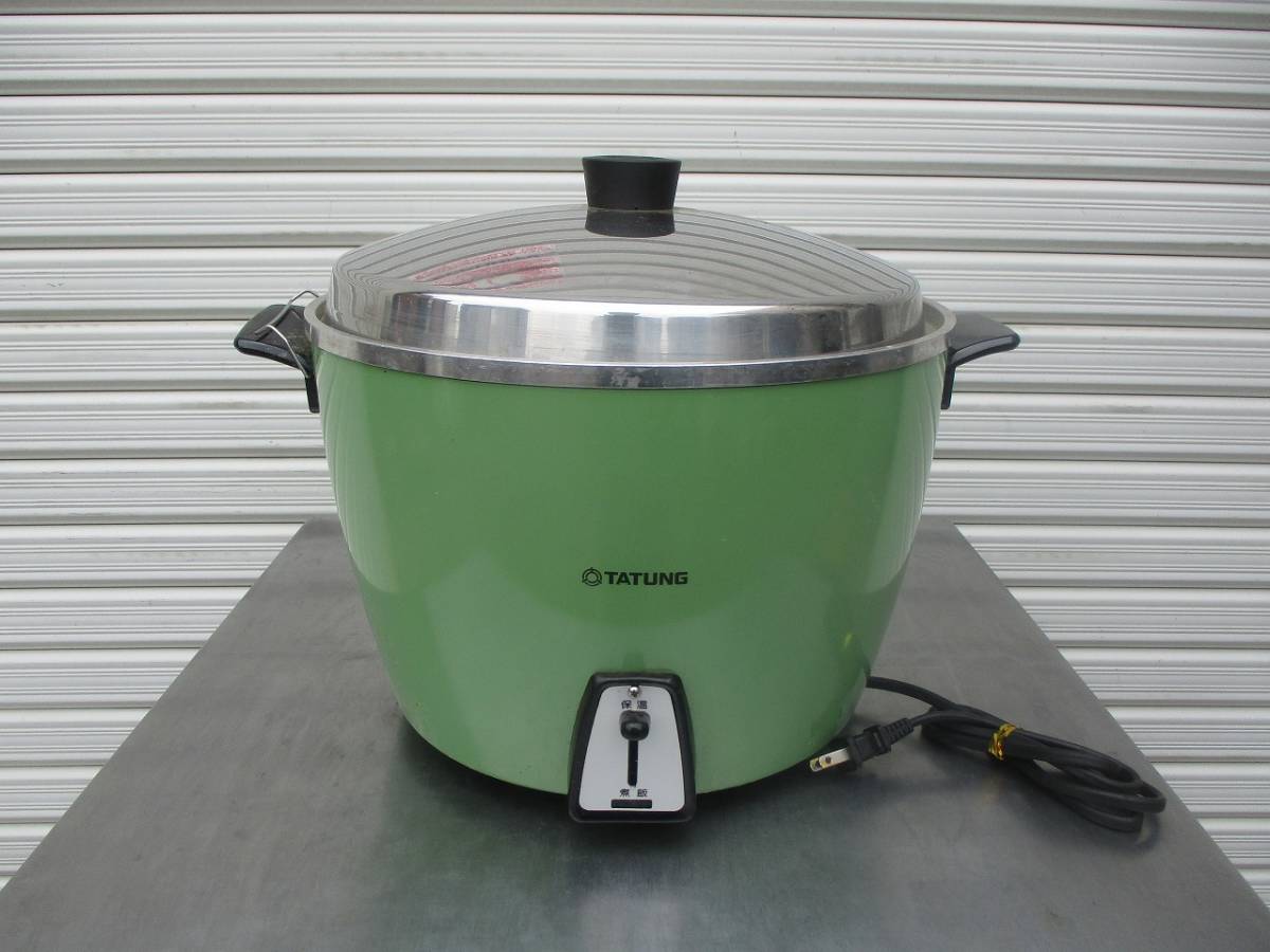 y1809-14　業務用　TATUNG　炊飯器　AC-20L-D　100V　W420×D360×H310　店舗用品　中古　厨房_画像1