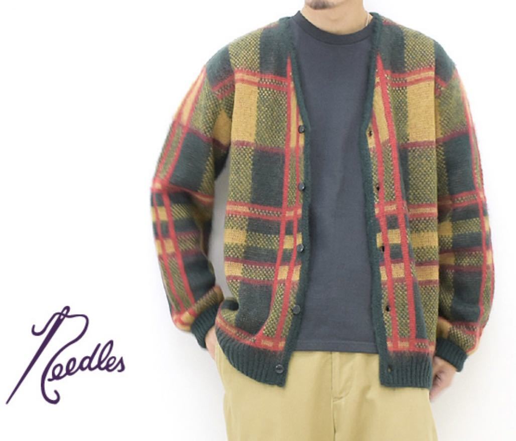 新品 NEEDLES ニードルズ モヘアカーディガン タータンチェック 新品 NEEDLES ニードルズ モヘアカーディガン タータンチェック