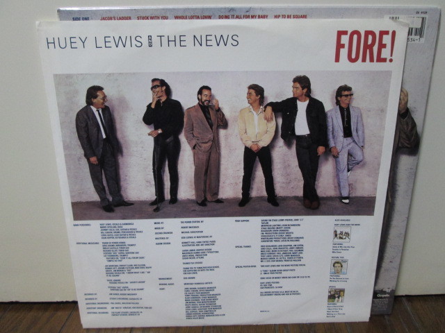 US-original Fore! [Analog] Huey Lewis & the News ヒューイ・ルイス&ザ・ニュース アナログレコード vinyl_画像6