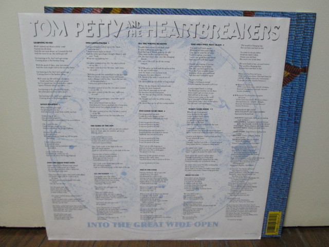 EU-original Into the Great Wide Open [Analog] Tom Petty & The Heatbreakers アナログレコード vinyl　トム・ぺティ Jeff Lynne_画像6