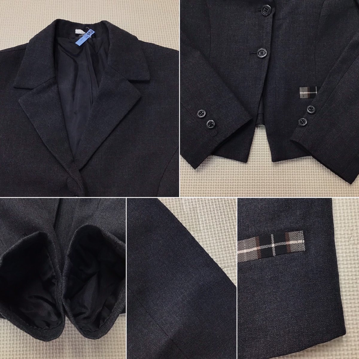 OT554-3 (中古) 栃木県 作新学院高校 旧制服 総合進学部 8点セット/希少/S/M/W69/ブレザー/ベスト/セーター/ブラウス/スカート/クロスタイ_画像3