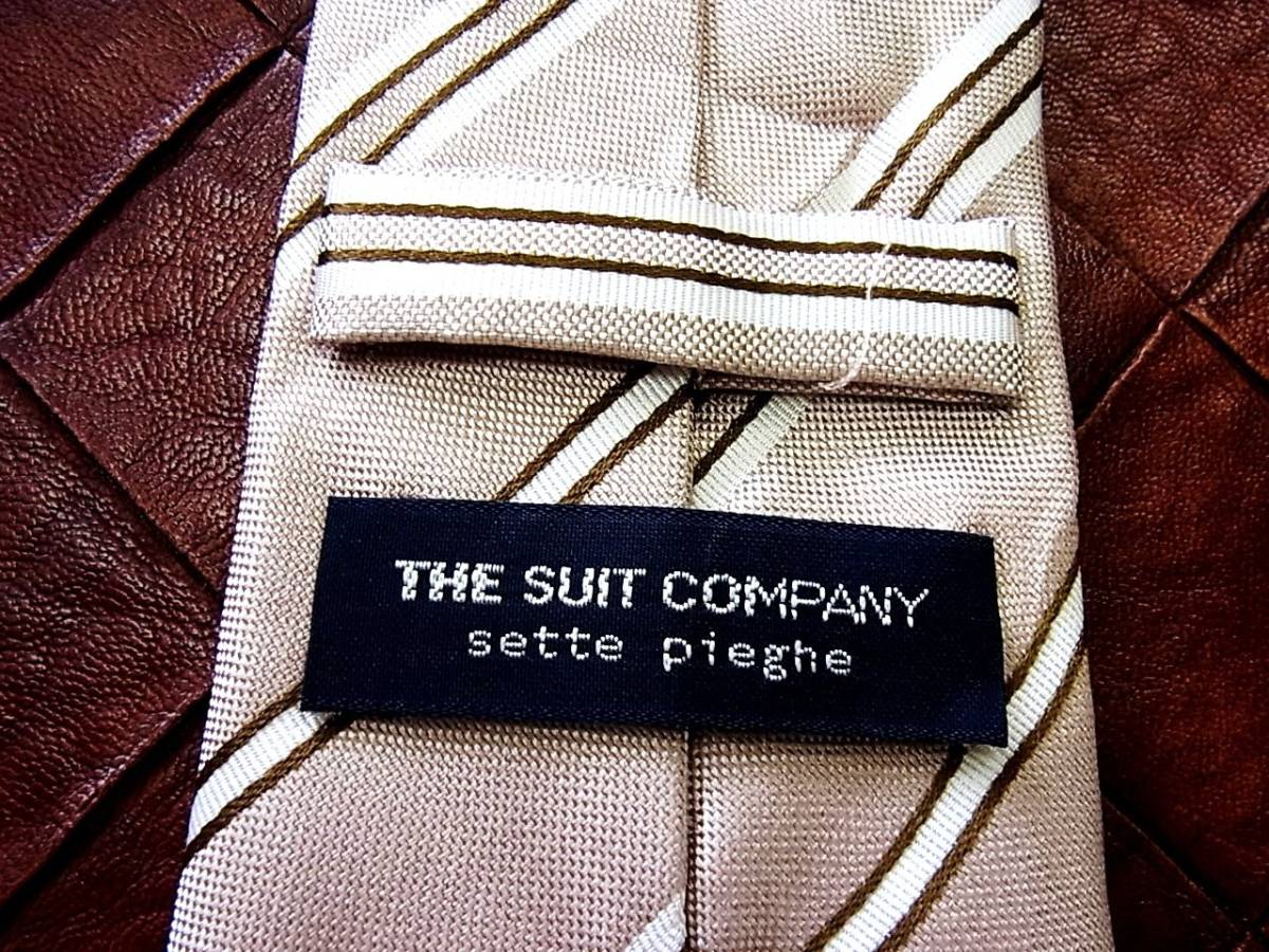 ●2241●良品●【最高級 セッテピエゲ】スーツカンパニー「ＴＨＥ ＳＵＩＴ ＣＯＭＰＡＮＹ」ネクタイ_画像3