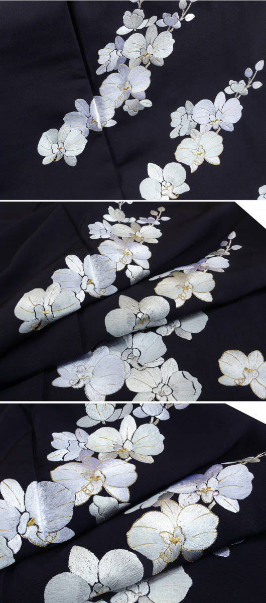 [ capital ornamental hairpin ]t-933* special selection visit wear . butterfly orchid total embroidery .. thread attaching not yet have on establish finished formal wedding party * prompt decision free shipping!*