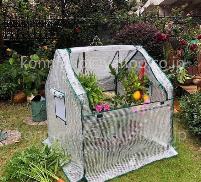  home use raising seedling small size cold measures PE material plastic greenhouse greenhouse simple greenhouse vinyl greenhouse 0.9M.. house green house steel pipe gardening ww03