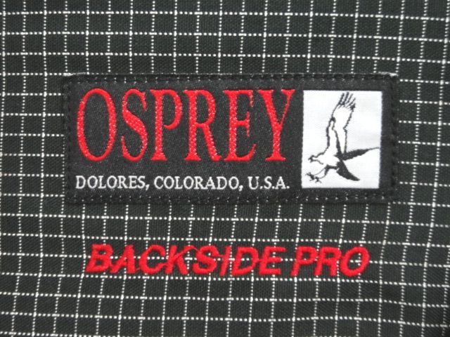 最新情報 BACKSIDE オスプレー オスプレイ OSPREY PRO 希少 アメリカ製
