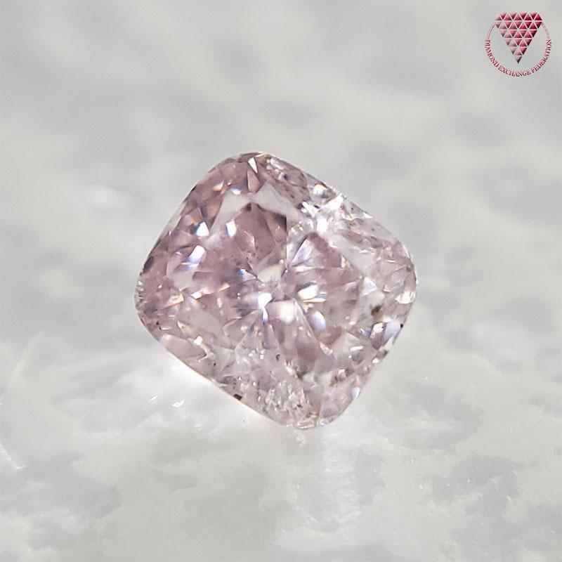 0.167 ct Fancy Pink I1 CGL 天然 ピンク ダイヤモンド ルース クッション シェイプ DIAMOND EXCHANGE FEDERATION