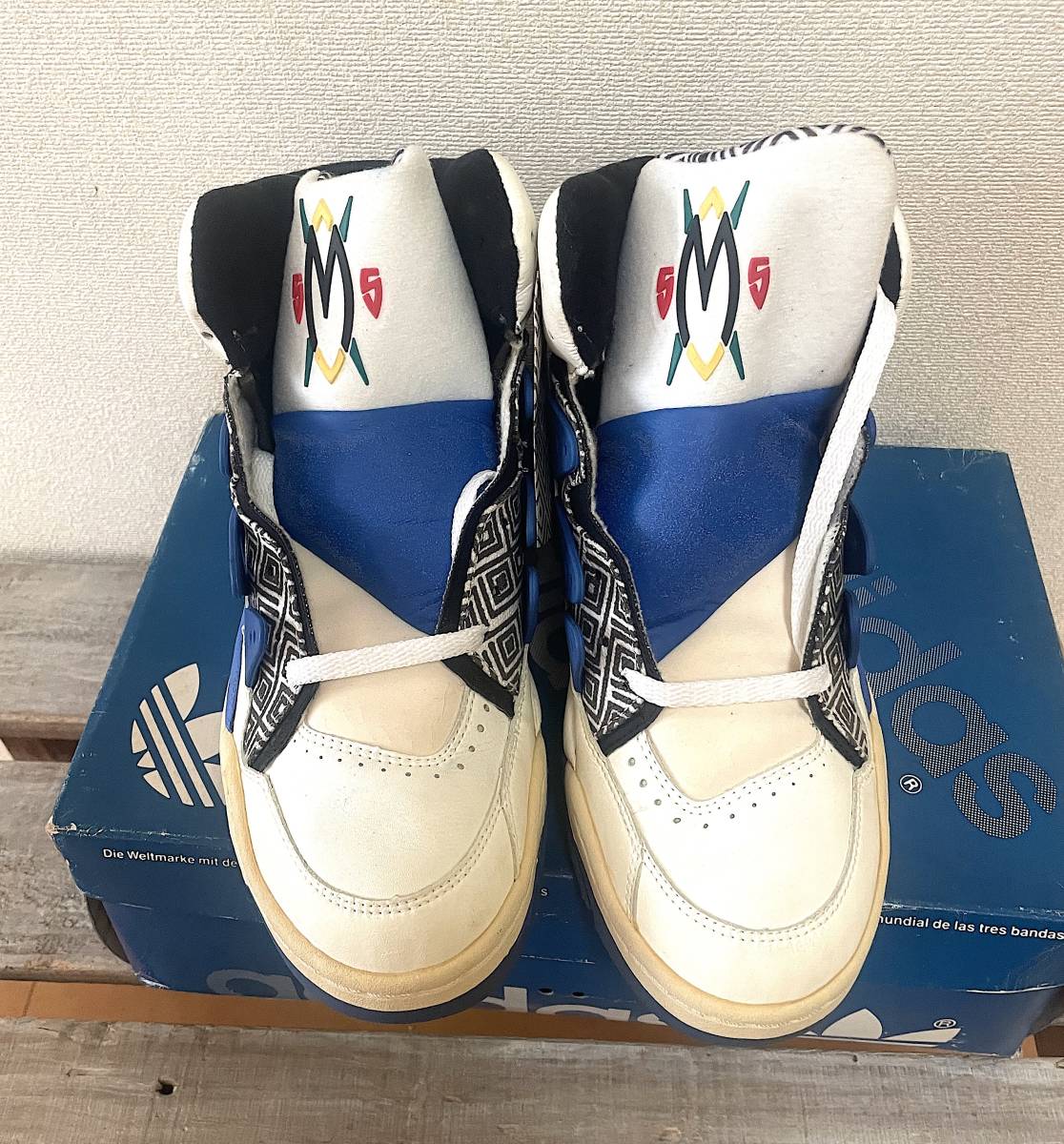 即決　激レア 90s デッドストック 箱付き　完品 ムトンボ MUTOMBO オリジナル EWING ユーイング リバルリー ジャバー 1992_画像3