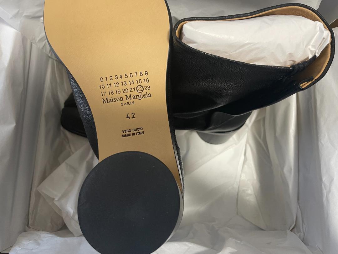 半額品 新品 42 マルジェラ タビ ブーツ 足袋 Maison Margiela 黒