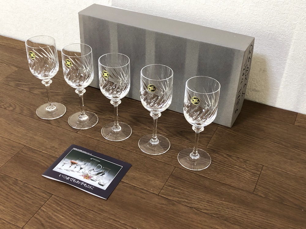 HOYAクリスタルワイングラス5客セットHOYA CRYSTAL JAPAN 504 HOYAクリスタルワイングラス5客セットHOYA CRYSTAL JAPAN 504