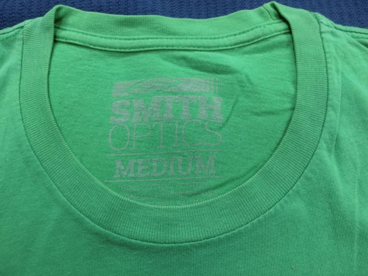 USED　SMITH　OPTICS　Tシャツ　グリーン系_画像3