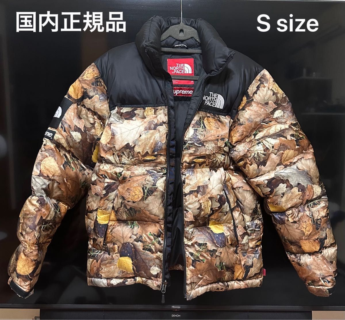 supreme THE NORTH FACE ヌプシ 枯葉　Ssize国内正規