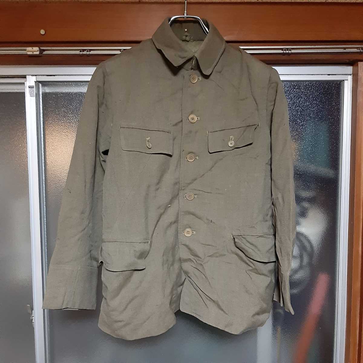 旧日本軍 日本軍 日本陸軍 軍服 制服 2着セット ジャケット 下着 裏起毛 当時もの 実物 軍もの ミリタリー 管理:6227の画像2