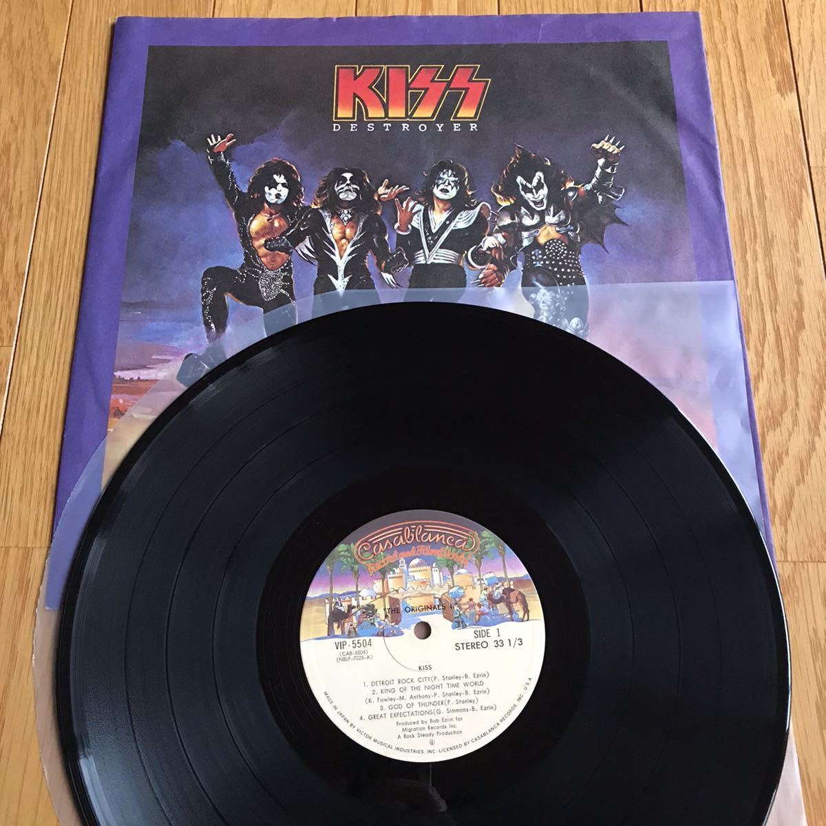 ☆LP☆ 激レア！KISS / THE ORIGINALS Ⅱ / キッス / 続・地獄の全貌 国内盤 帯 帯付LP obi ロック ハードロック 3枚組み レコード ROCK_画像4