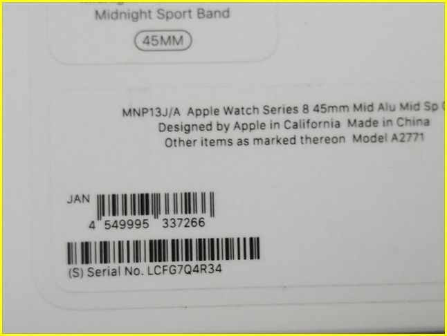 未使用新品/アップルウォッチ☆MNP13J/A Apple Watch Series8 GPS