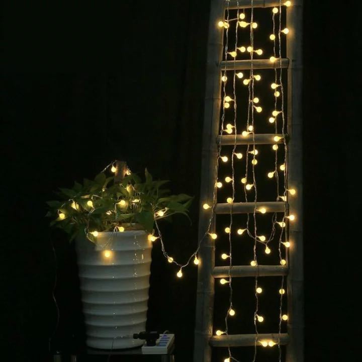LEDストリングライト ガーランド 電飾 フェアリーライト 装飾ライト クリスマスツリー ライト 防雨型 クリスマス　冬　ライト