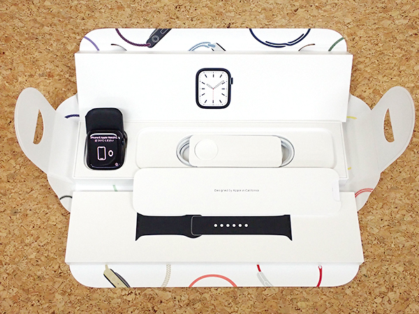 【即日発送】 【中古 美品】Apple Watch Series7 GPSモデル 45mm ミッドナイトアルミニウムケース と ミッドナイトスポーツバンド MKN53J/A(MMA348-2) スマートウォッチ本体