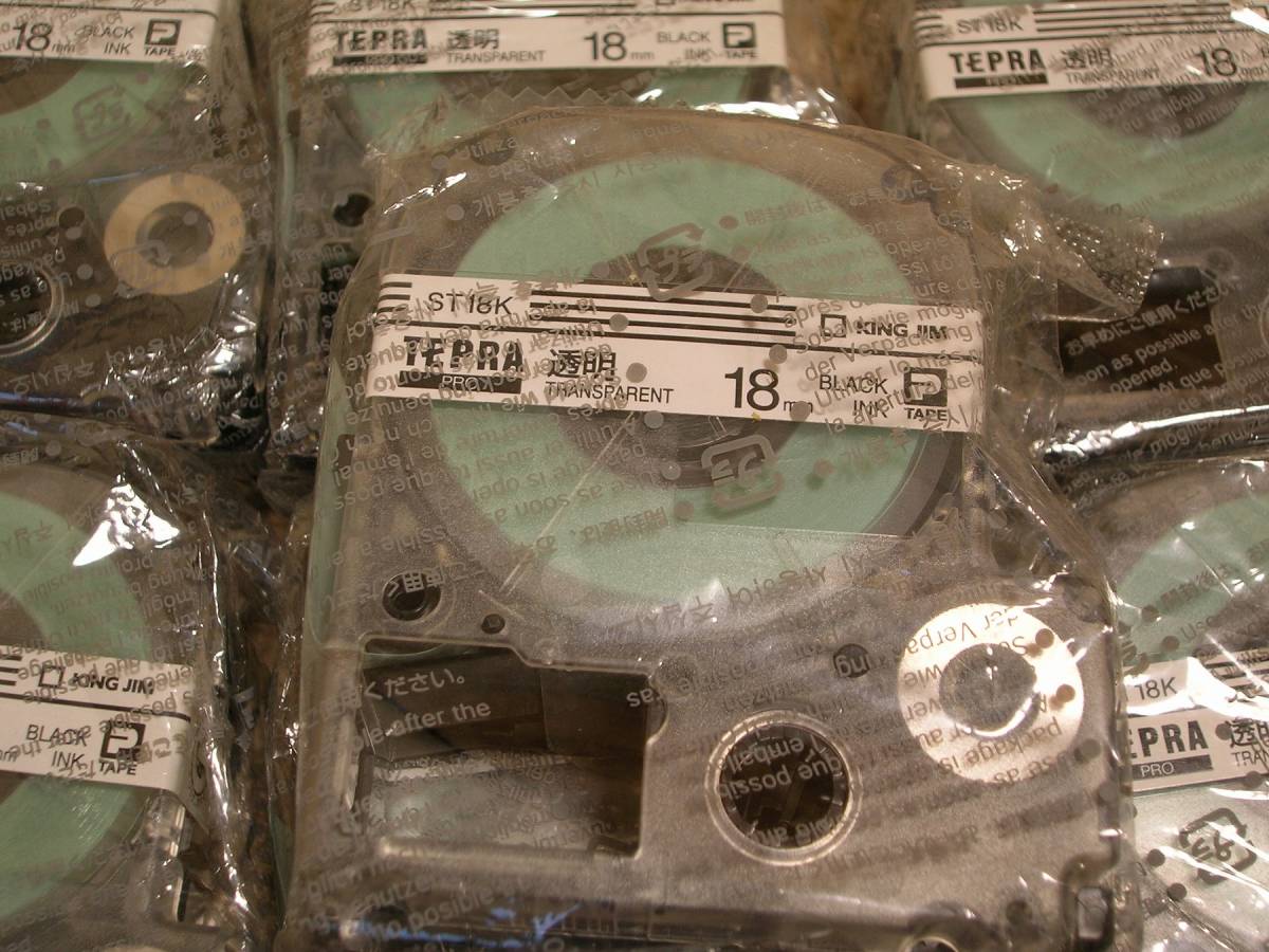 純正品　テプラテープ ST18Kなど 合計9個_画像2